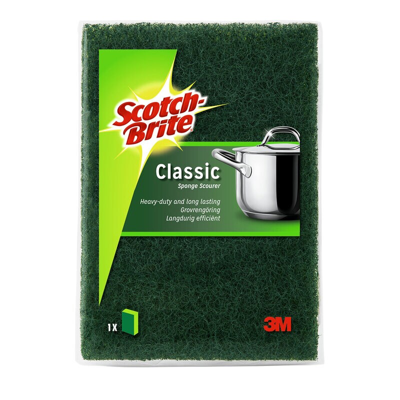 Product Image for Rengöringssvamp Classic, grön/gul