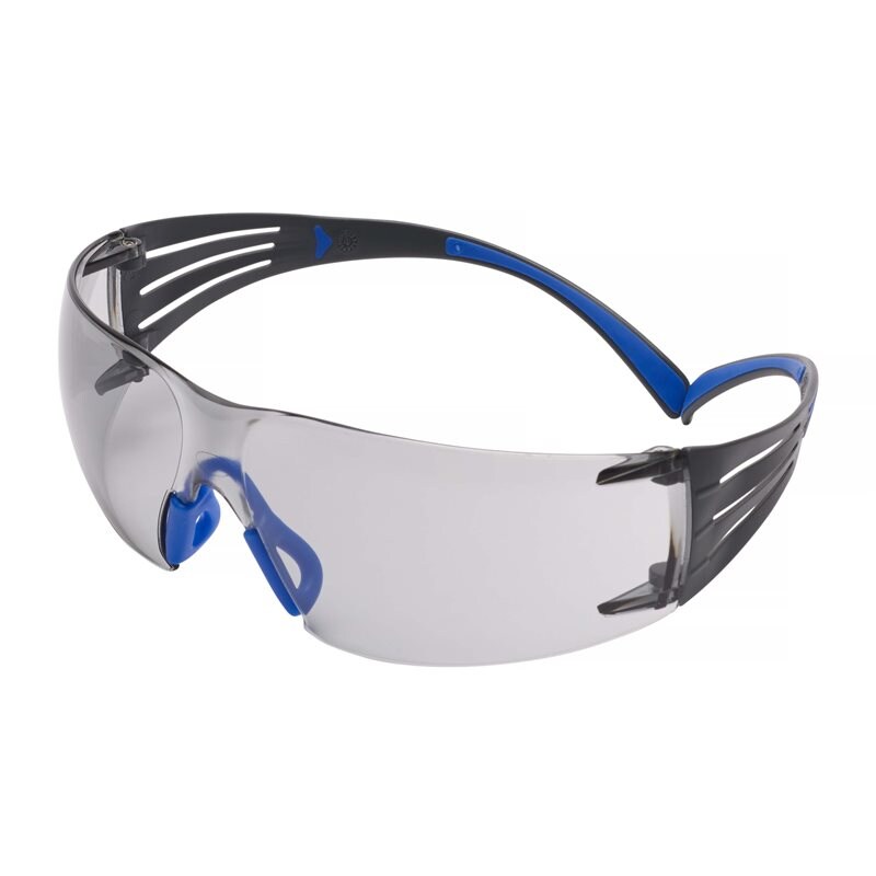 Product Image for Skyddsglasögon SecureFit 400, grå inom-/utomhus-lins med reptålig anti-fog-beläggning, blå/grå båge, SF407SGAF-BLU-EU