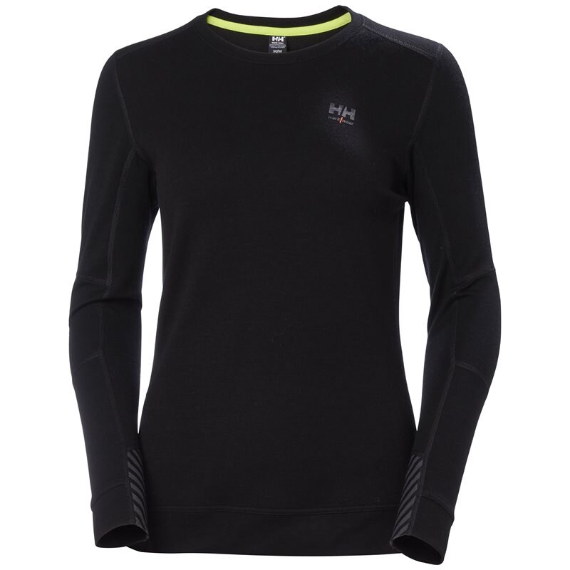Product Image for Undertröja Lifa merino med rund hals dam, svart