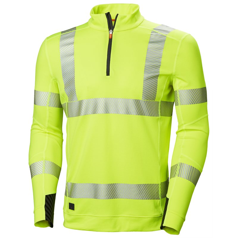 Product Image for Långärmad T-shirt ICU Lifa active varsel med dragkedja, gul