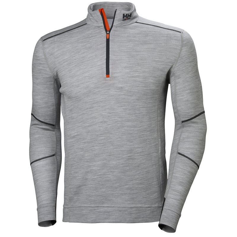 Product Image for Undertröja Lifa merino med dragkedja, grå