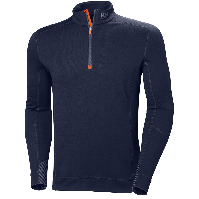Product Image for Undertröja Lifa merino med dragkedja, marinblå