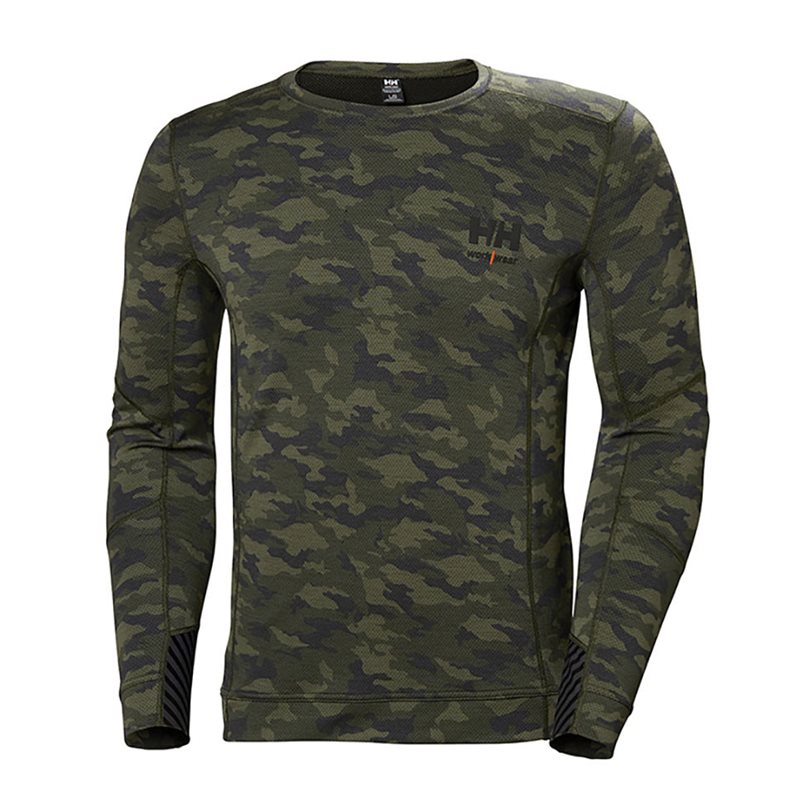 Product Image for Undertröja Lifa merino med rund hals, camouflage, strl L