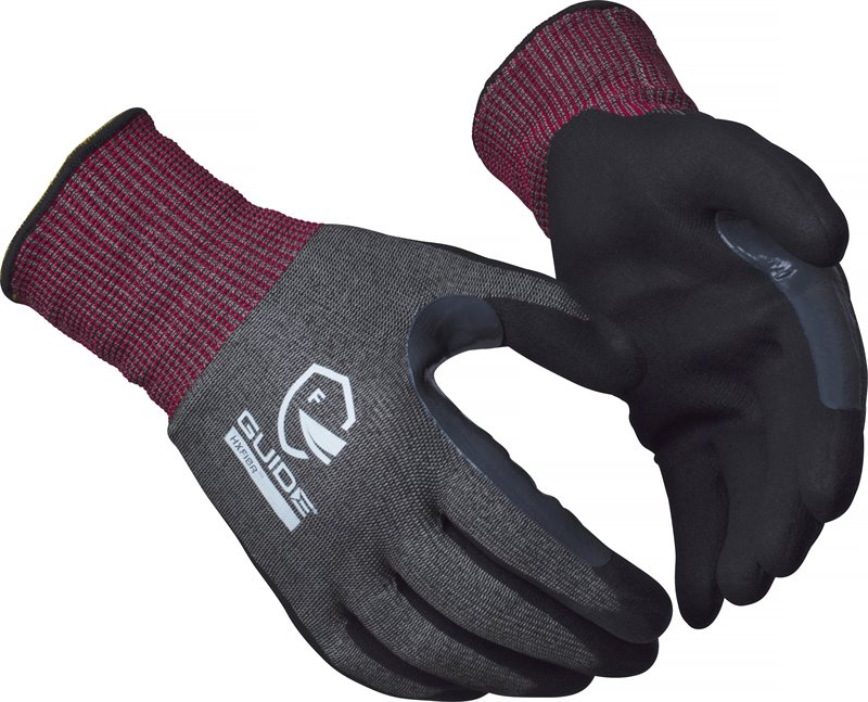 Product Image for Handske 6605, nitrildopp, skärskydd F, touch