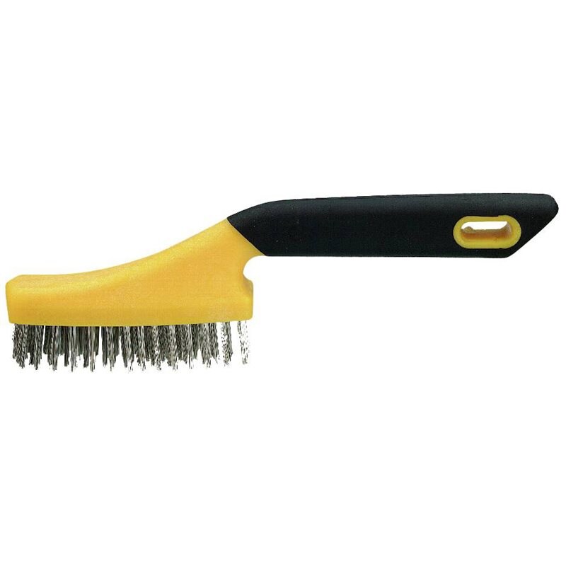 Product Image for Handstålboste 1-rader, ergo gummiskaft, rostfri