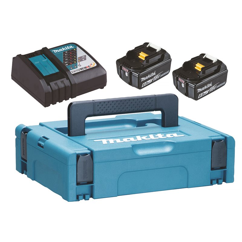 Product Image for Batterikit LXT 198116-4, 2 st 18V 6,0Ah-batterier, laddare DC18RC & Makpac