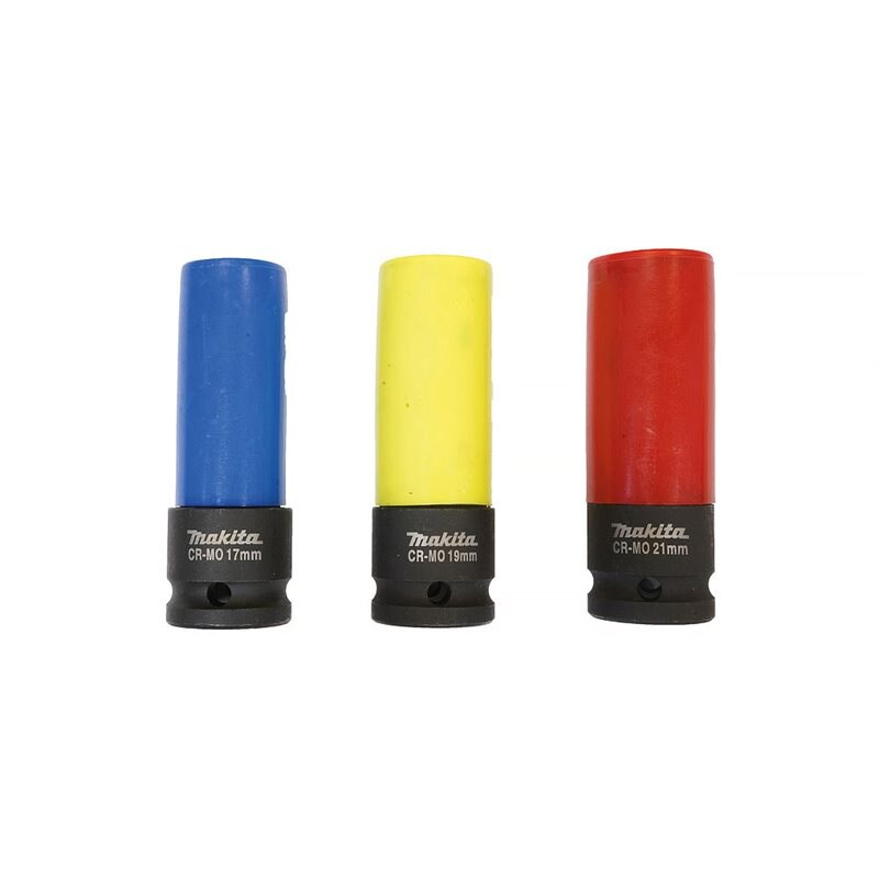 Product Image for Krafthylssats E-12354 1/2", 3-delar, 17, 19 & 21 mm