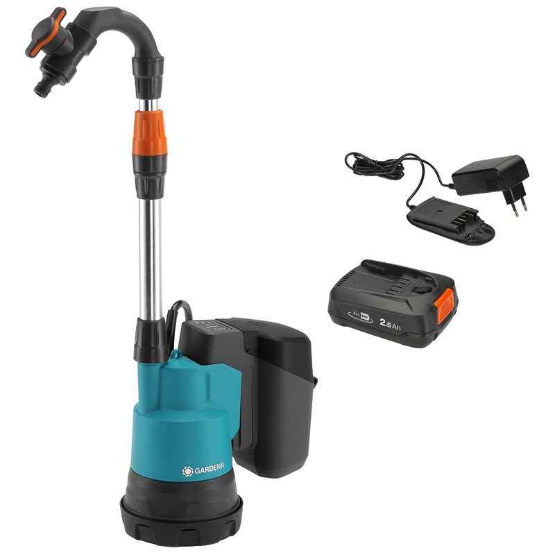 Product Image for Pump för regnvattentunna 2000/2 18V P4A, komplett med batteri & laddare