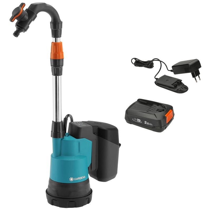 Product Image for Pump för regnvattentunna 2000/2 18V P4A, komplett med batteri & laddare