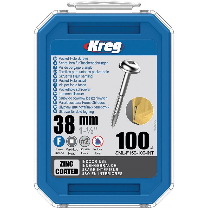 Product Image for Skruv 38 mm, 100 pack, förzinkad, SML-F150-100