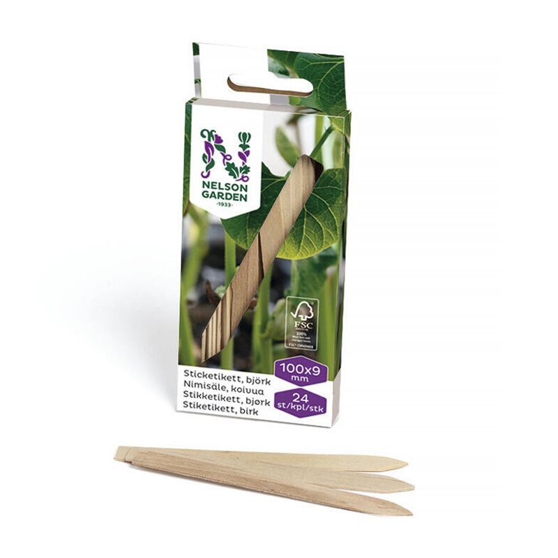 Product Image for Sticketikett, 10 cm, 24-pack, trä