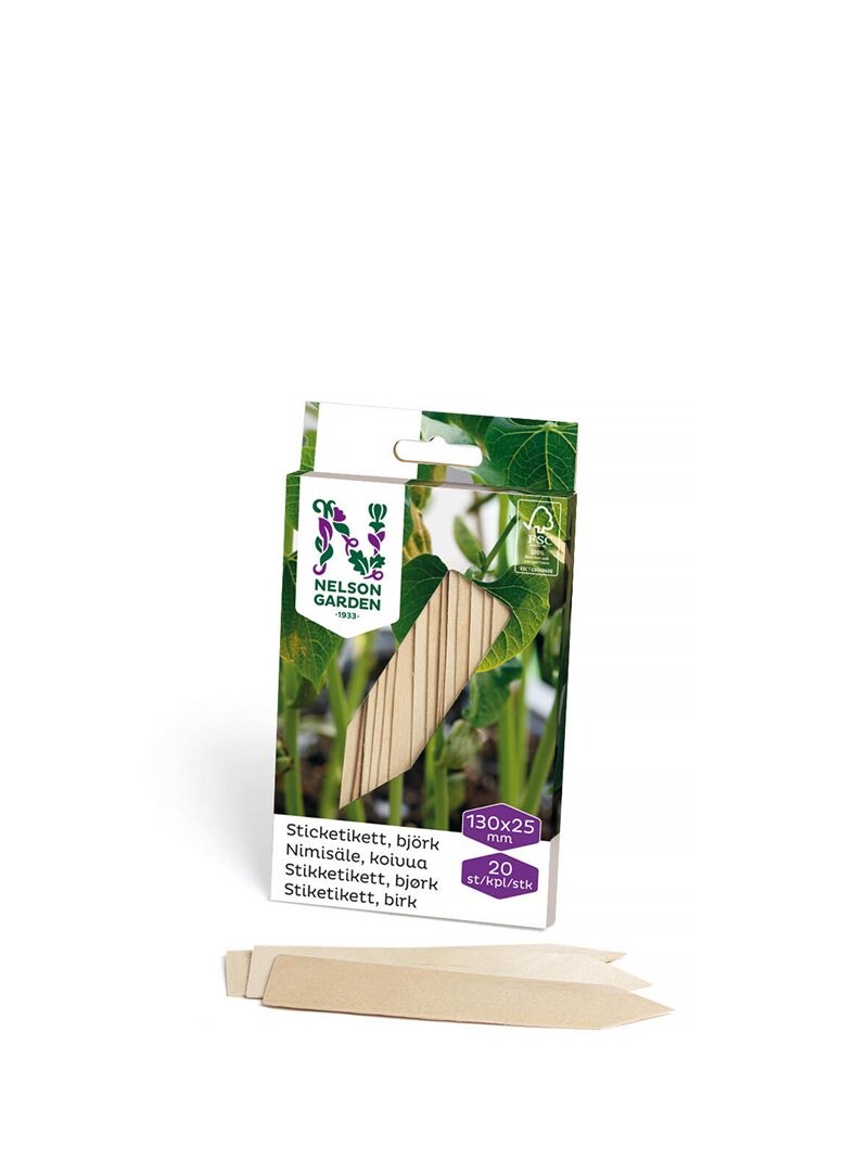 Product Image for Sticketikett, 13 cm, 20-pack, trä