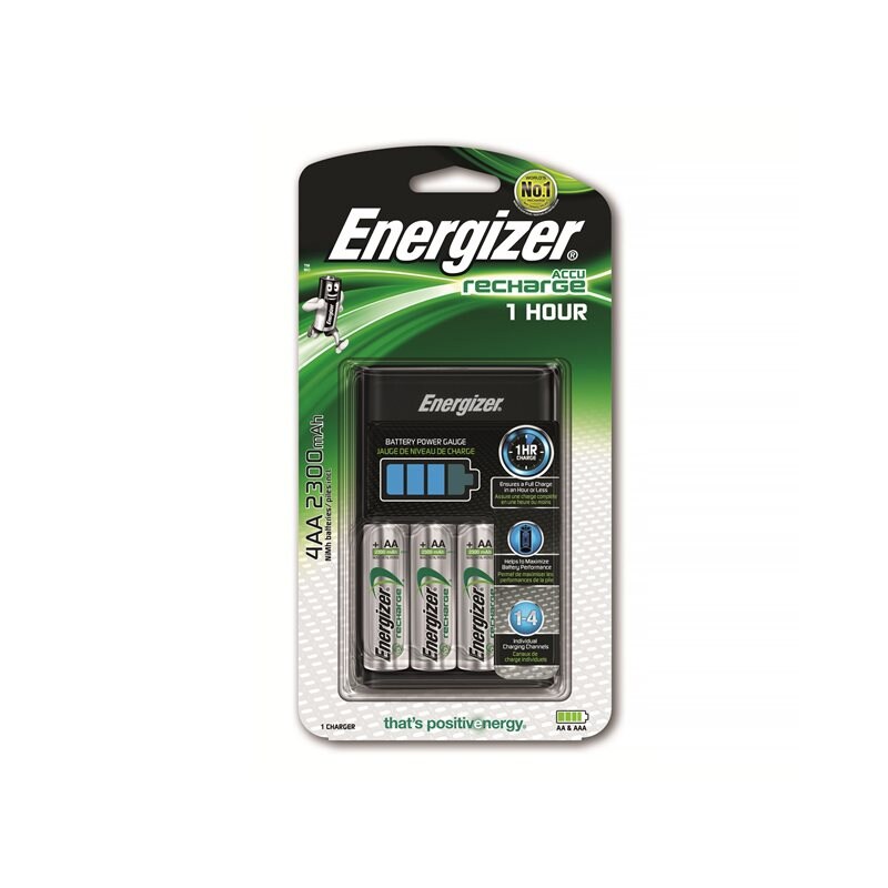 Product Image for Batteriladdare 1Hr 2AA 2300 INKL. 4 X AA 2300MAH
