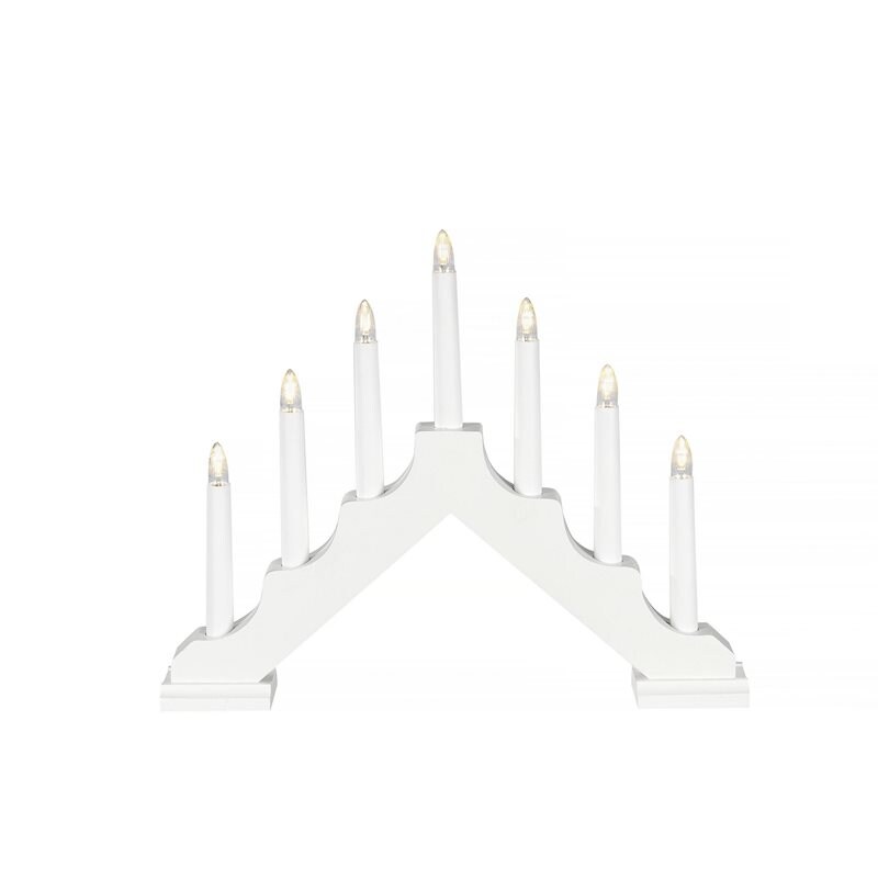 Product Image for Elljusstake, 7 Ljus, vit, LED