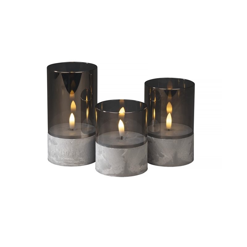 Product Image for Ljus med glasdekoration LED