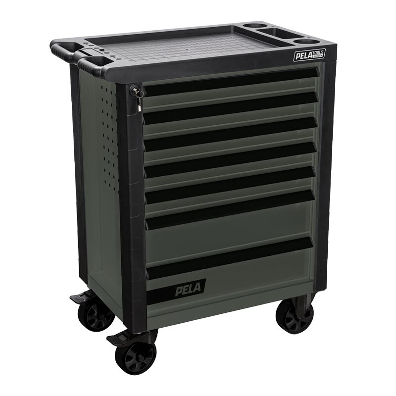 Product Image for Verktygsvagn med 7 lådor, grön/svart, LIMITED EDITION