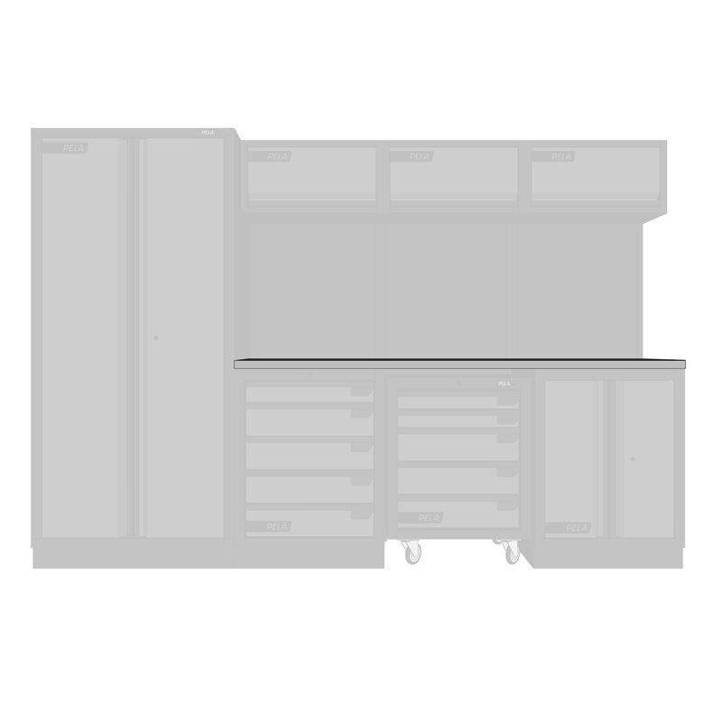 Product Image for Bänkskiva rostfritt stål till garageinredning 546213 + 516214