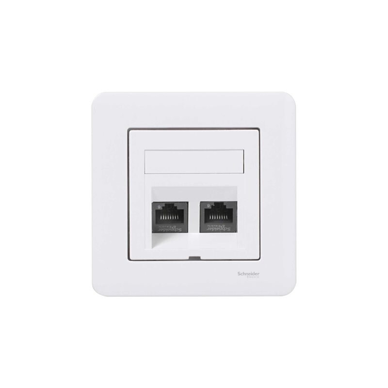Product Image for Data-/modularuttag, 2 kopplingar
