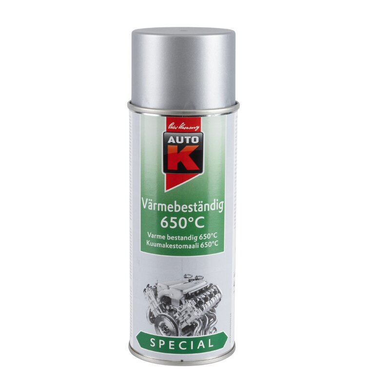 Product Image for Värmefärg, matt silver 650C, 400 ml
