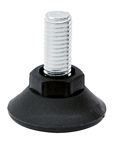 Product Image for Ställbar fot, PA6, svarta
