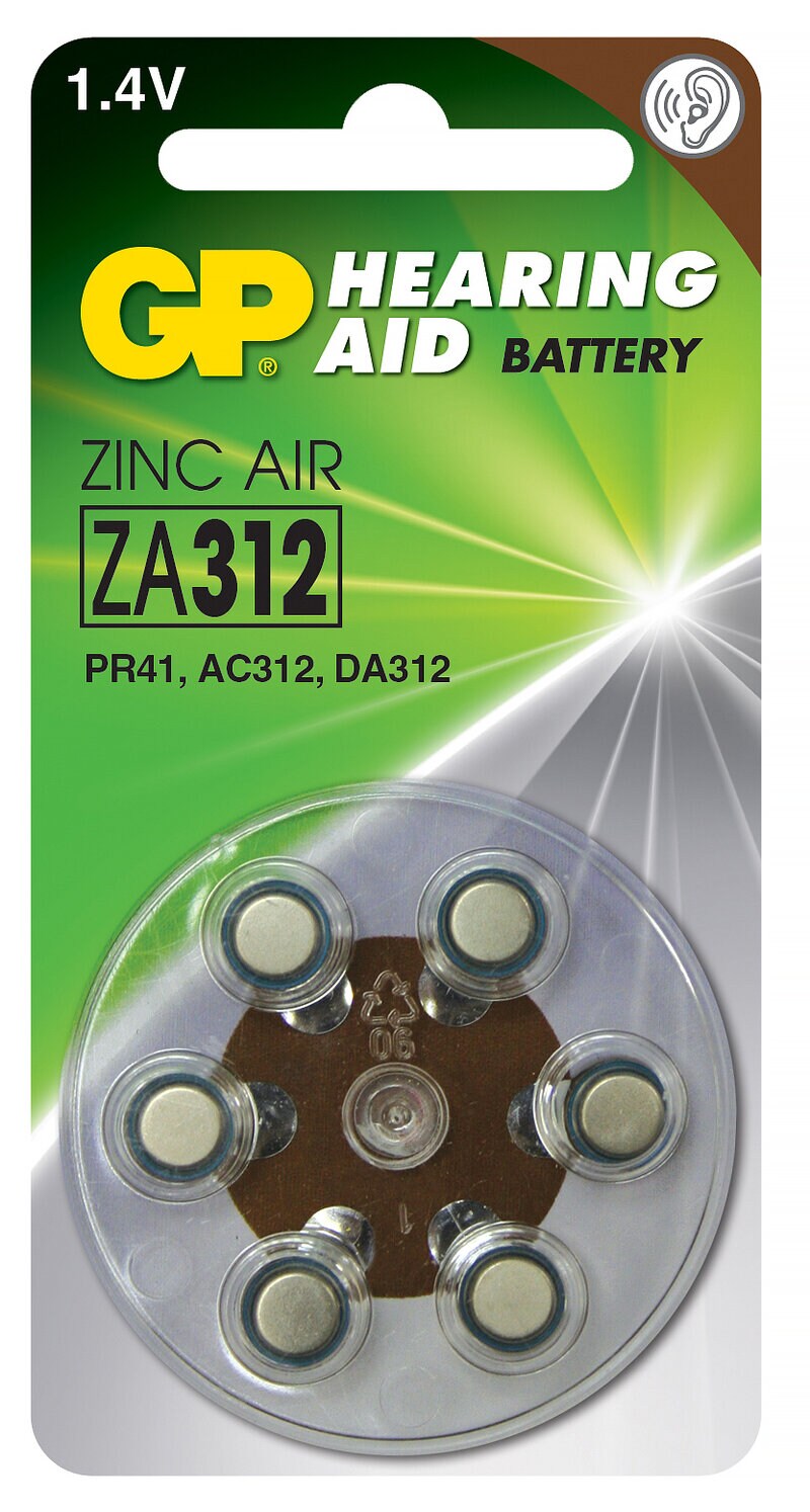 Product Image for Hörapparatsbatterier ZA312