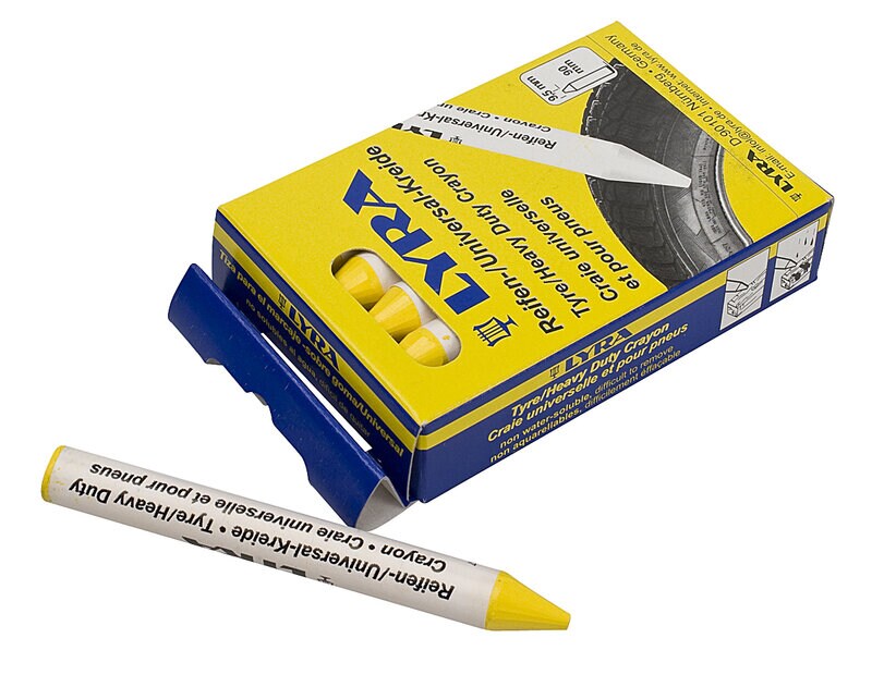Product Image for Däckkrita, gul, 12-pack
