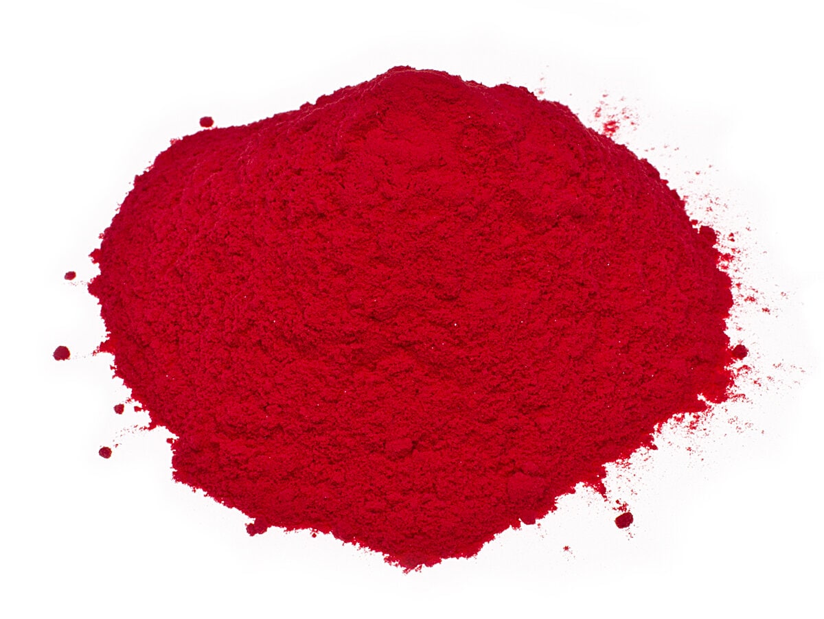 Pulverlackeringsfärg röd, 1 kg