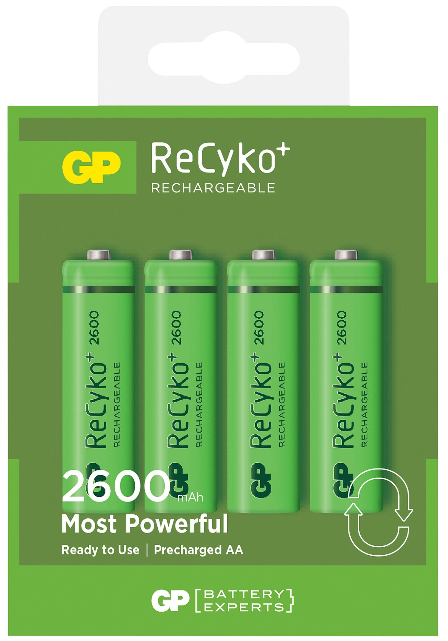 ReCyko AA-batteri, 270AAHCE-2GBW4/R6, 4-pack