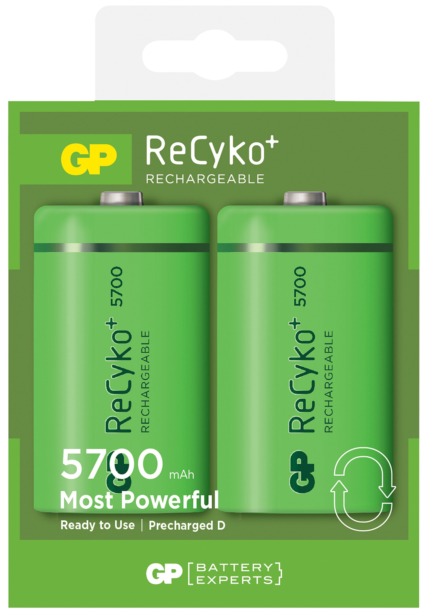 ReCyko D-batteri, 570DHCBE-2GB2, 2-pack