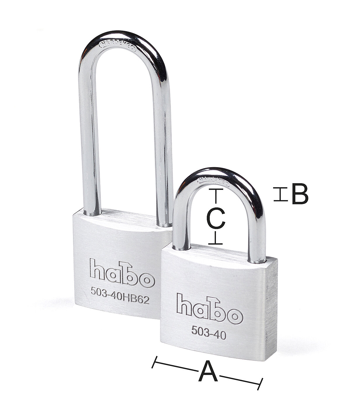 Hänglås 503, aluminium