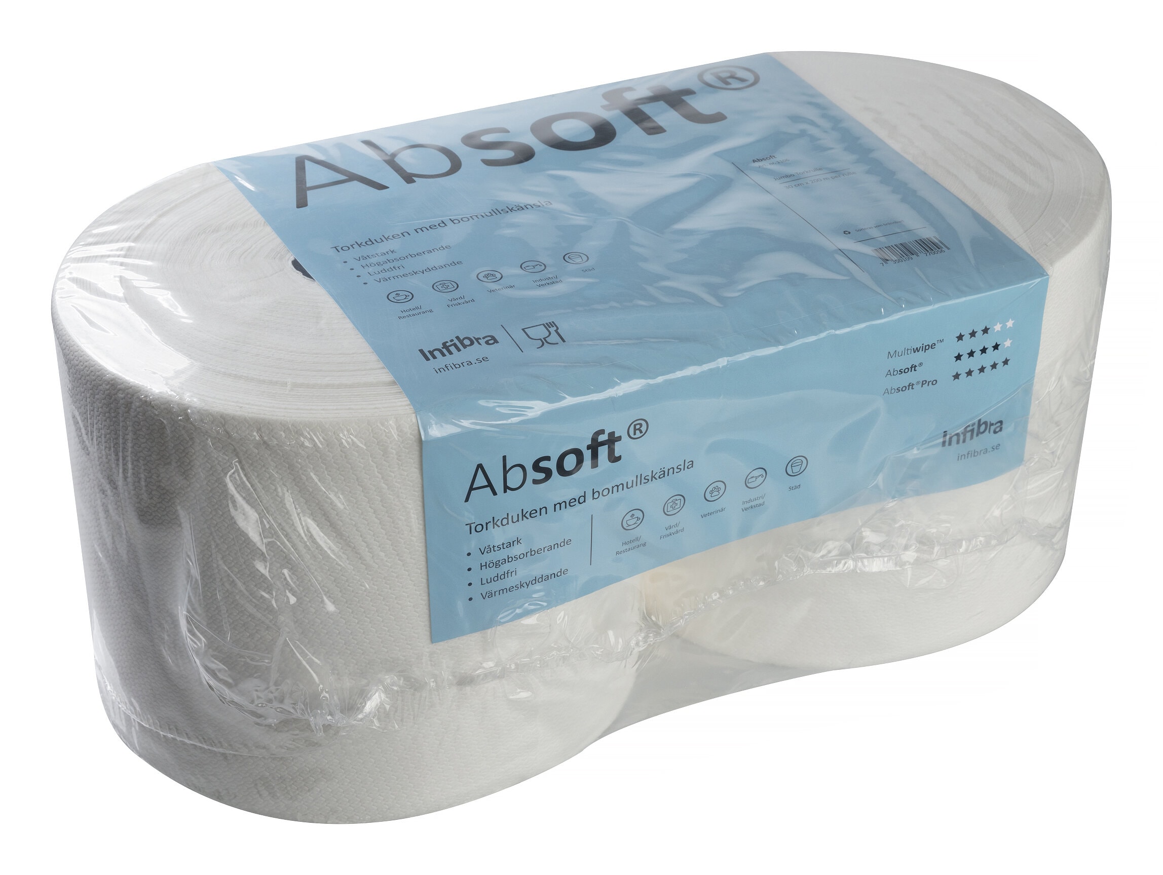 Torkrulle Absoft, 30 cm x 200 m, 2-pack